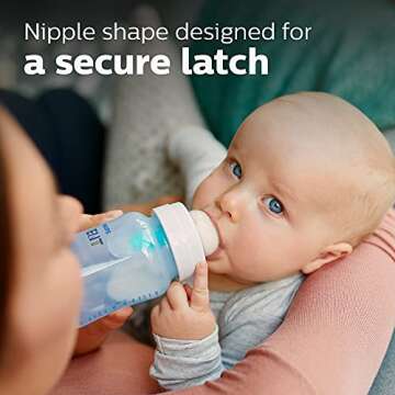 Philips AVENT Anti-Colic Baby Bottle with AirFree Vent Newborn Gift Set with Snuggle, Blue, SCD307/03