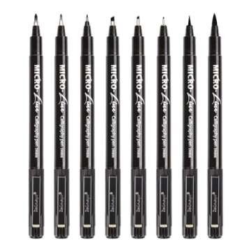 Dainayw Calligraphy Brush Pen Set: 8 Sizes for Artistic Excellence