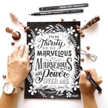 Dainayw Calligraphy Brush Pen Set - 8 Sizes for Artists