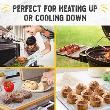 Checkered Chef Cooling Rack for Cooking and Baking 17x12