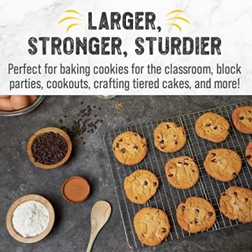 Checkered Chef Cooling Rack for Cooking and Baking 17x12