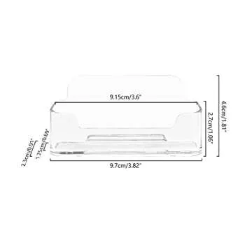 4 Pack Clear Acrylic Business Card Holders for Office
