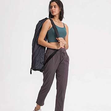 Women's Yoga Tank with Built-in Bra - Padded Crop Cami