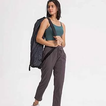 Women's Yoga Tank with Built-in Bra - Padded Crop Cami