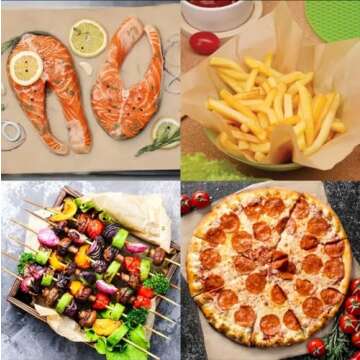 Comfylife 200 x Parchment Paper Sheets - No Curl, No Tear, No Burn Baking Paper (16 x 12 inch) – Precut Parchment Paper For Baking – No Chemical Unbleached Parchment Paper – Cookie Paper Baking Sheets