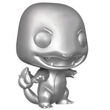 POP Games Pokémon Charmander Figure - Silver Metallic 3.75 inches, Multicolor