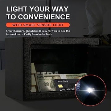 Bostra Fireproof Safe Box Digital Keypad Sensor Light Security