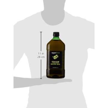 Amazon Fresh, Italian Extra Virgin Olive Oil, 2 Liter