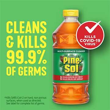 Pine-Sol All Purpose Multi-Surface Cleaner, Original Pine, 60 Ounces Each (Pack of 2) (Package May V...