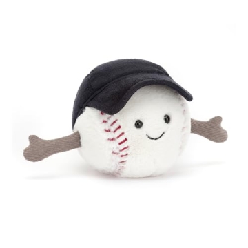 Jellycat Amuseables Baseball Stuffed Toy | Adorable 4" Plush For Sports Fans | Perfect Gift