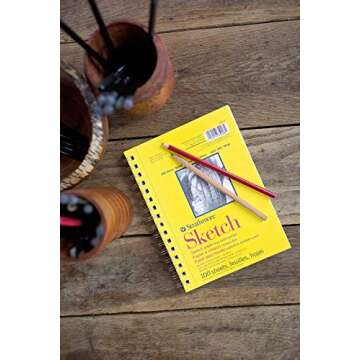 Strathmore 300 Series Sketch Pad - 5.5"x8.5", 100 Sheets, Artist Sketchbook for Drawing, Illustratio...
