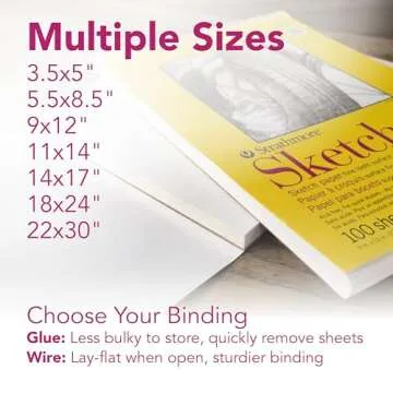 Strathmore 300 Series Sketch Pad - Ideal for Students and Artists