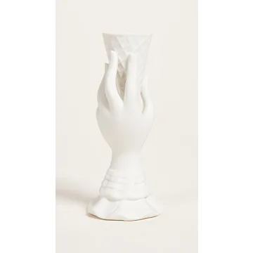 Jonathan Adler I Scream Vase White Porcelain Elegant Decor
