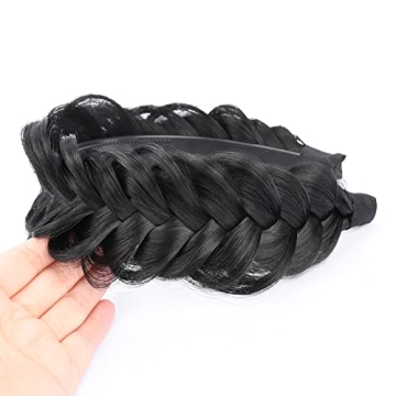 DIGUAN Wide Messy Braided Headband - Stylish & Versatile