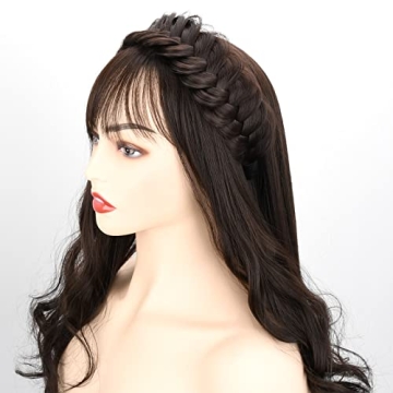 DIGUAN Wide Messy Braided Headband - Stylish & Versatile
