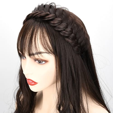 DIGUAN Wide Messy Braided Headband - Stylish & Versatile
