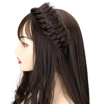DIGUAN Wide Messy Braided Headband - Stylish & Versatile