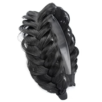 DIGUAN Wide Messy Braided Headband - Stylish & Versatile