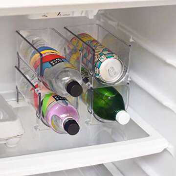 ELTOW Modular Plastic Wine Rack (2-Pack) Stackable Display and Storage System - Clear, Heavy-Duty PE...