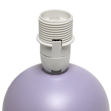 Simple Designs Mini Ceramic Globe Lamp in Purple - Stylish Lighting