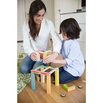 Tegu Magnetic Wooden Blocks 8-Piece Set Portable Fun