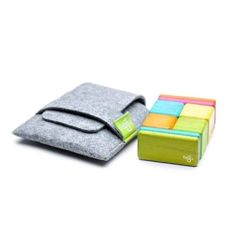Tegu Magnetic Wooden Blocks 8-Piece Set Portable Fun