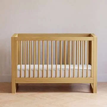 NAMESAKE Nantucket 3-in-1 Convertible Crib with Toddler Bed Conversion Kit in Honey, Greenguard Gold Certified