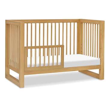 NAMESAKE Nantucket 3-in-1 Convertible Crib with Toddler Bed Conversion Kit in Honey, Greenguard Gold Certified