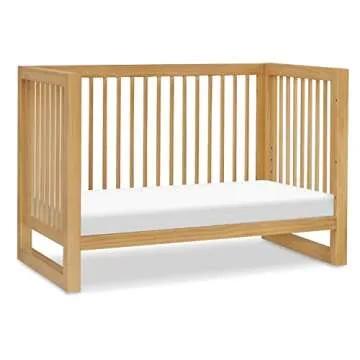 NAMESAKE Nantucket 3-in-1 Convertible Crib with Toddler Bed Conversion Kit in Honey, Greenguard Gold Certified