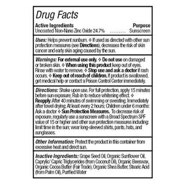 Adorable Baby All Natural Sunscreen SPF 30+ Non-Nano Zinc Oxide UVA/UVB 4.3oz By Loving Naturals (2 Pack)