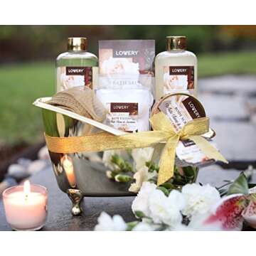 Luxury Spa Gift Basket for Women - 13pc Bath Set