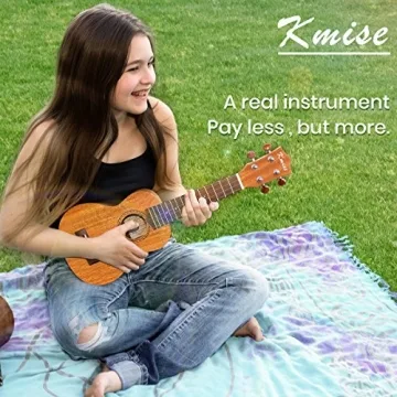 Kmise Soprano Ukulele Mahogany 21 Inch with Free Starter Kit