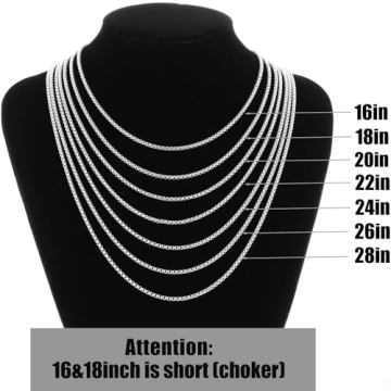 Fiusem Silver Tone Cross Necklace for Men and Women