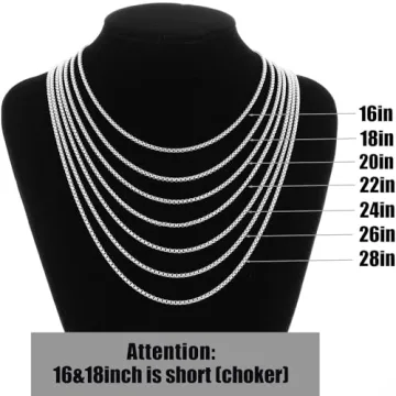 Fiusem Silver Tone Cross Necklace for Men and Women