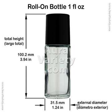 Aura Variety Roll On Bottles - Refillable Glass Perfume Set
