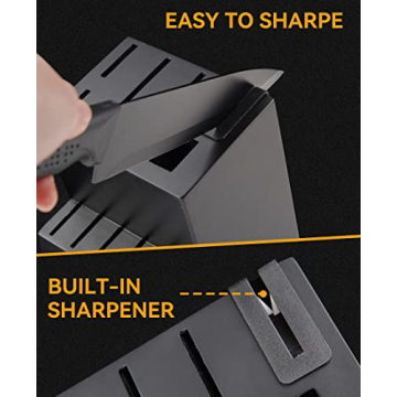 Self-Sharpening Knife Set - 15 Pcs Hundop Kitchen Knives