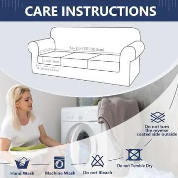 hyha Waterproof Couch Cushion Covers, Stretch Magic Sofa Covers Washable, Thick Jacquard Fabric, Waterproof Sofa Couch Covers for 3 Cushion Couch Sofa for Pets (3 Packs, Grey)