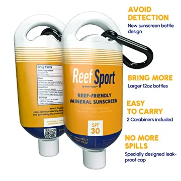 Funny Alcohol Hiding Flasks - 2 Pack Sunscreen Bottles