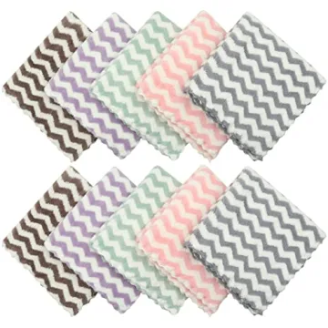 HFGBLG Microfiber Cleaning Cloths - Super Absorbent 10 Pack