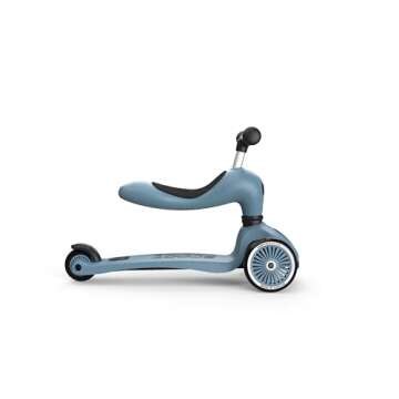 Scoot & Ride 2-in-1 Ride-On & Stand Kids Scooter, Ages 1 to 5, Highwaykick 1, Steel