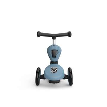 Scoot & Ride 2-in-1 Ride-On & Stand Kids Scooter, Ages 1 to 5, Highwaykick 1, Steel