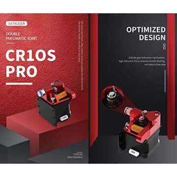 WINSINN Dual Gear Extruder, Ender 3 v2 Upgrade Motor Shaft>20mm, Compatible with Ender 3 Pro CR10 Series 3D Printer TPU Filament Drive Feed