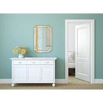 Elegant Hamilton Hills 24x36 Gold Beveled Mirror for Home