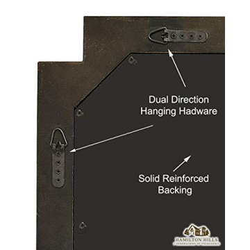 Elegant Hamilton Hills 24x36 Gold Beveled Mirror for Home