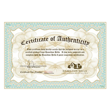 Elegant Hamilton Hills 24x36 Gold Beveled Mirror for Home