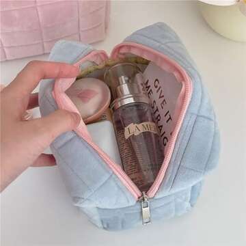 Small Cosmetic Bag Cute Makeup Bag Y2k Accessories Aesthetic Make Up Bag Y2k Purse Cosmetic Bag for ...
