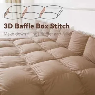 SNOWMAN Down Comforter - Fluffy All-Season Sleep Solution