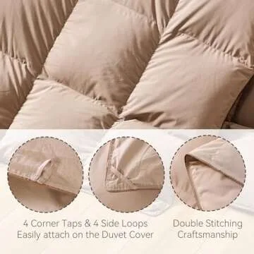 SNOWMAN Down Comforter - Fluffy All-Season Sleep Solution