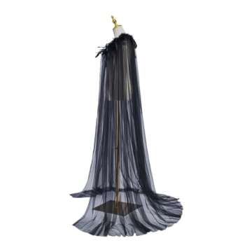 Evil Queen Cosplay Super Villain Cloak Steampunk Feather Collar Witch Cape