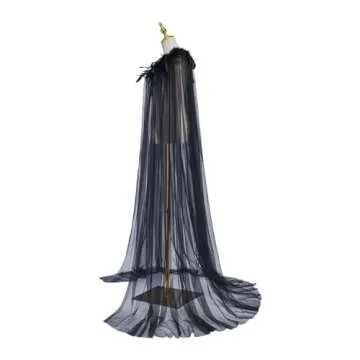 Evil Queen Cosplay Super Villain Cloak Steampunk Feather Collar Witch Cape